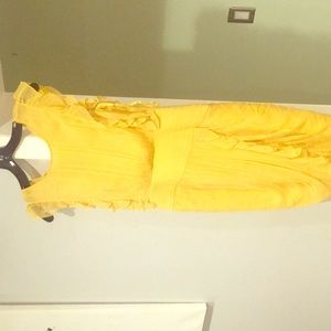 BCBG Max Azria yellow summer dress